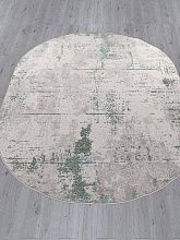 Винтажный ковер LIMAN F169 CREAM-D.GREEN Овал