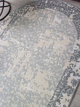 Пушистый ковер CUBA F268 BLUE Овал