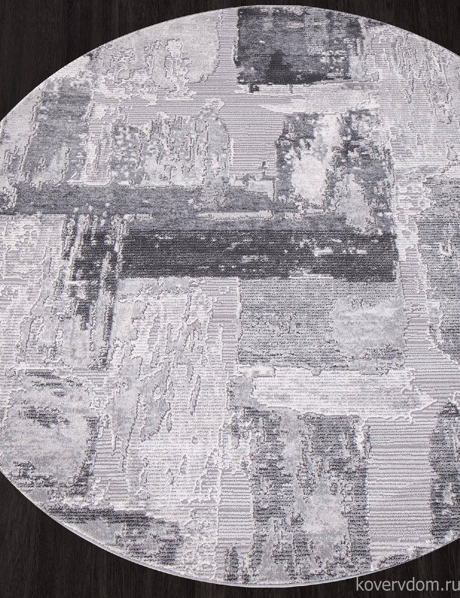 Ковер ARMINA 03758A GREY / GREY Круг Ковер ARMINA 03758A GREY / GREY Круг