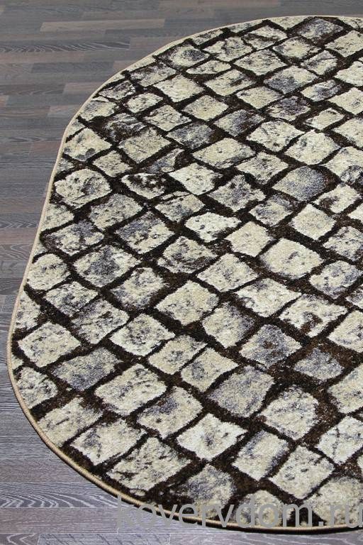 Ковер SUNRISE 2 D455 GRAY-BEIGE Овал