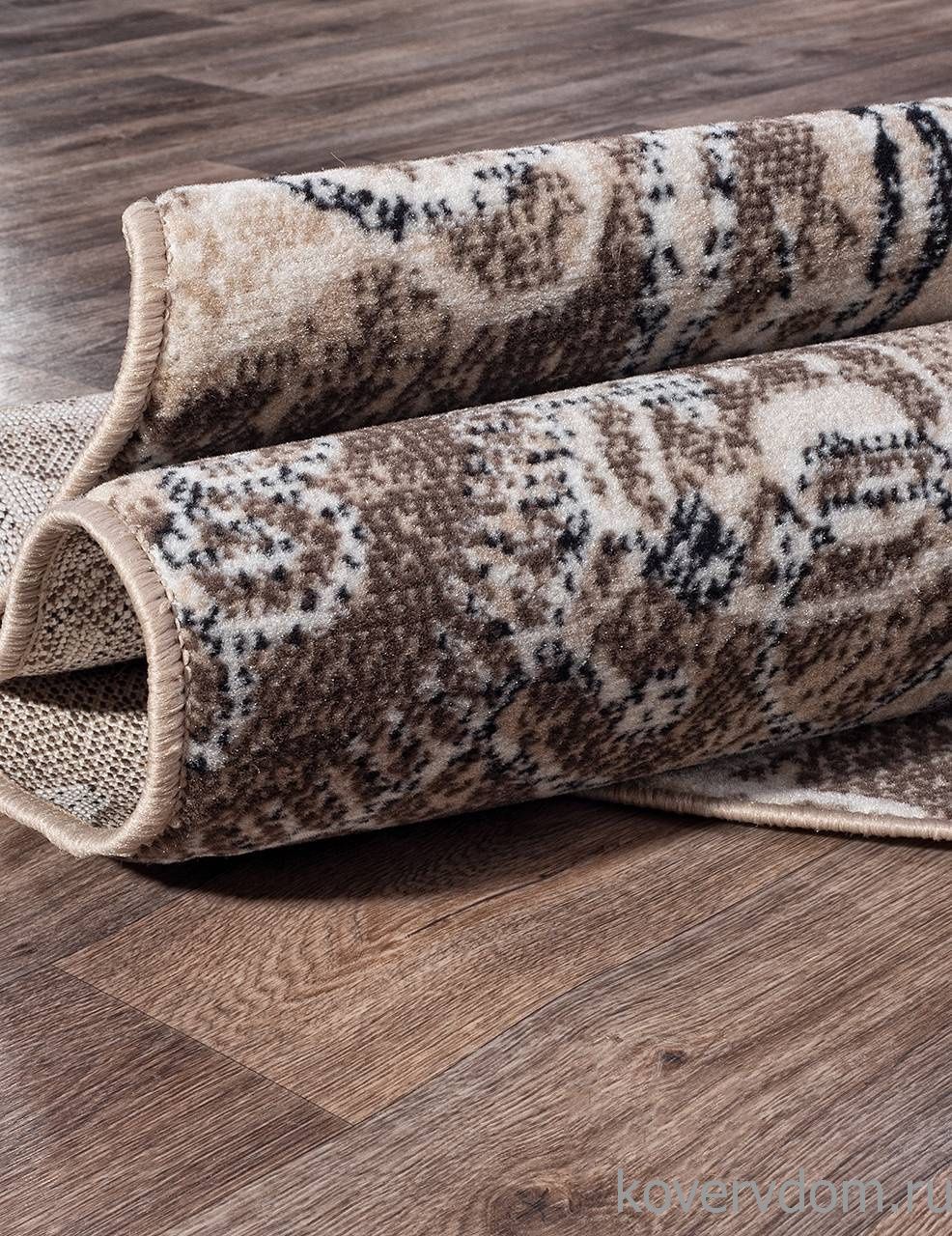 Ковер SIERRA D354 BEIGE-BROWN Овал