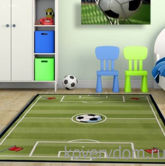Детский развивающий ковер PTT Sorona JOYFUL KIDS Футбольное поле Детский развивающий ковер PTT Sorona JOYFUL KIDS Футбольное поле