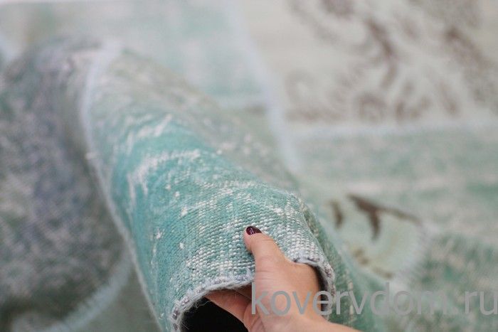 Винтажный ковер 100% шерсть пэчворк R-8900