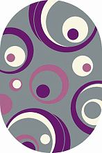 Ковер SUNRISE V815 GRAY-LILAC Овал