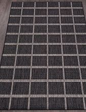 Ковер циновка VEGAS S004 BLACK-GRAY