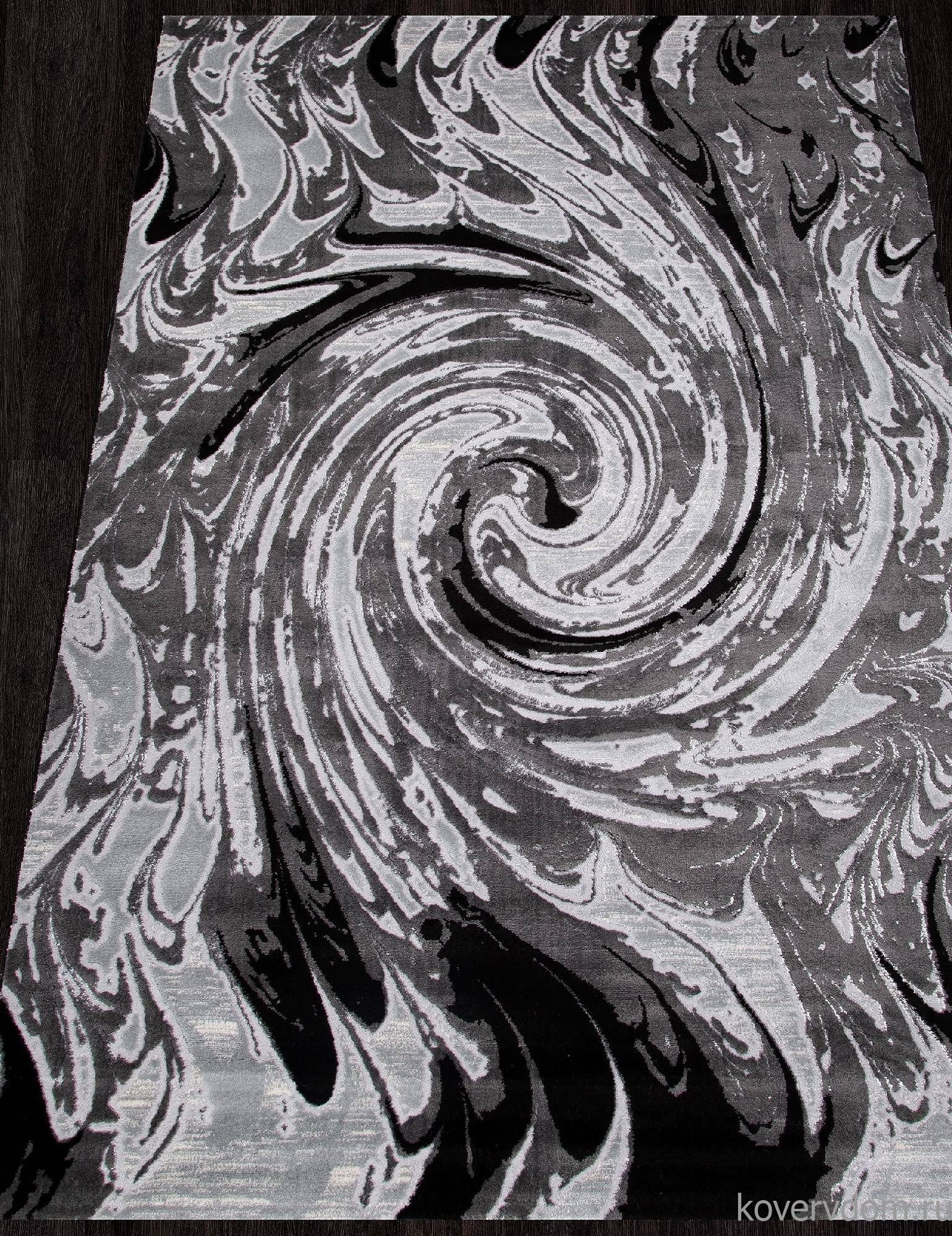 Ковер Valentino Y503A LIGHT GREY SHIRINK / BLACK