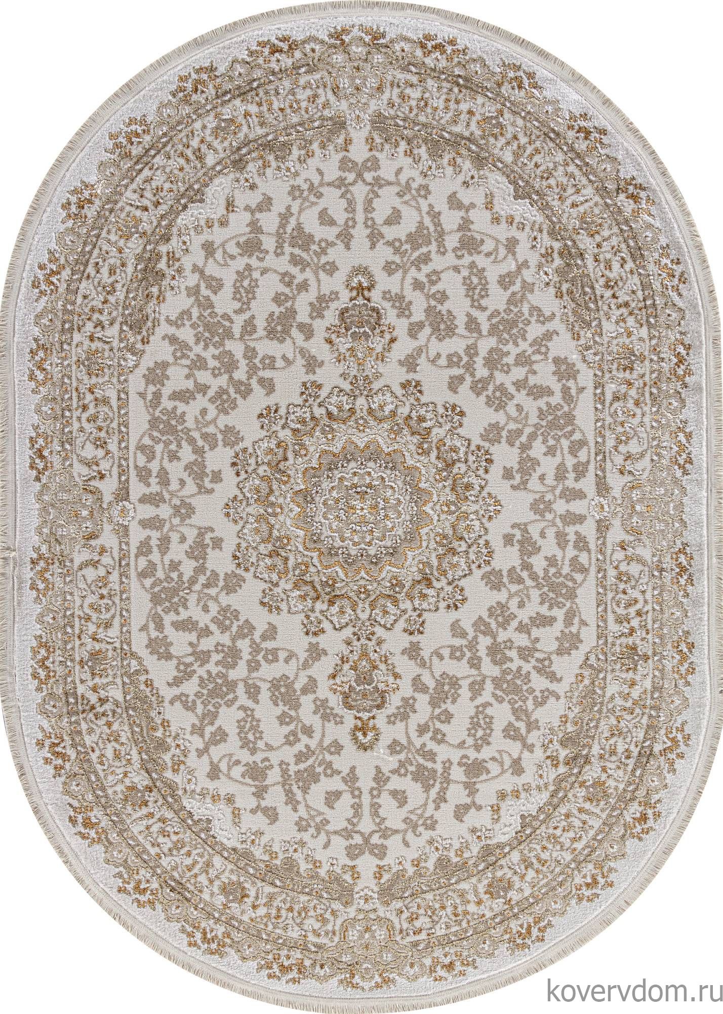 Ковер MOSSO 27239A CREAM / GOLD Овал