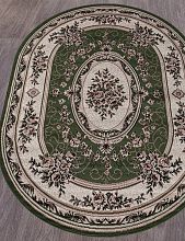 Ковер белый GAVANA-A 5444 GREEN Овал