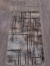 Винтажный ковровая дорожка SIERRA D717 BEIGE-BLUE 2