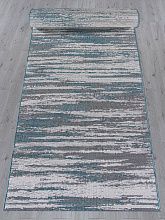 Пушистый овальный ковровая Дорожка KAIR S143 BLUE