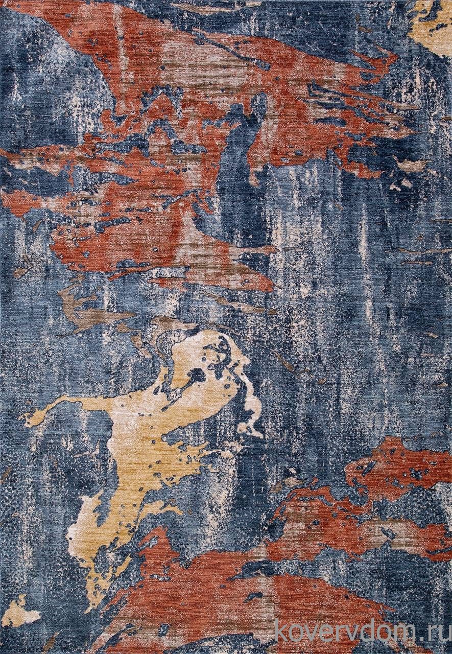 Ковер ZEUS B3518A BLUE / D.BLUE